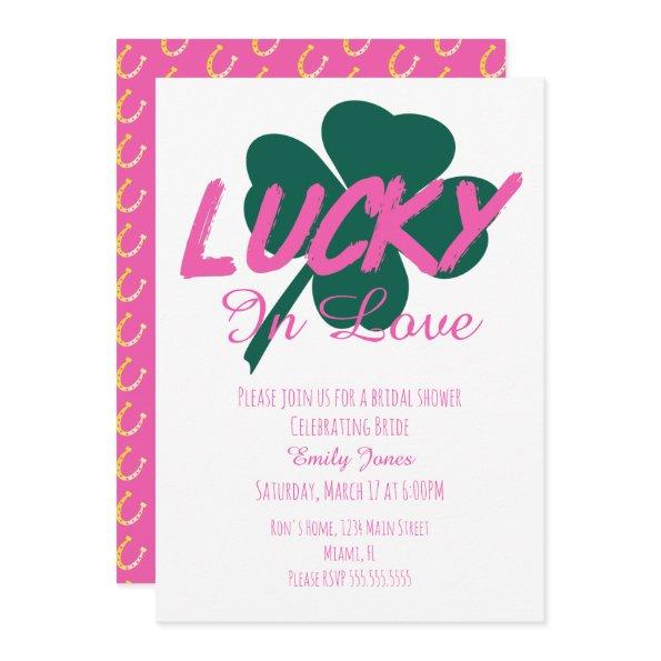 St Patrick Day Lucky Pink