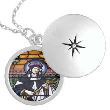 St. Rose of Lima Stained Glass Necklace