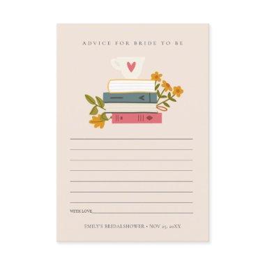 Stack Books Floral Advice For Bride  Enclosure
