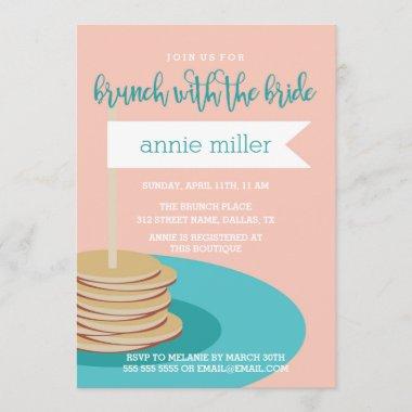 Stack of Pancakes | Brunch Bridal Shower Invitations
