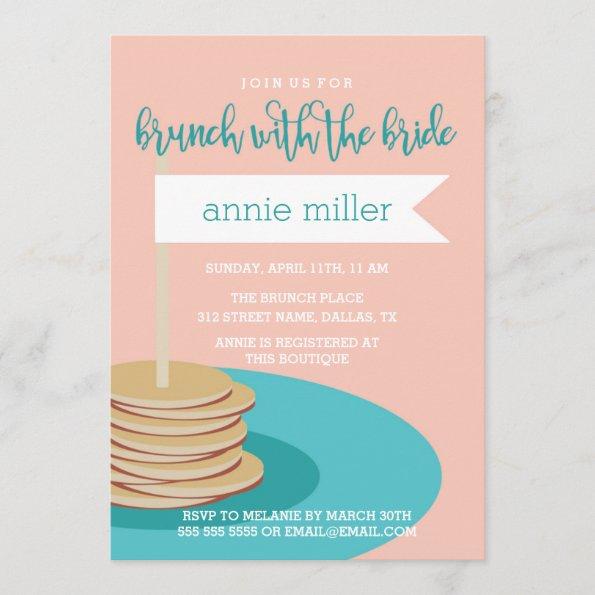 Stack of Pancakes | Brunch Bridal Shower Invitations