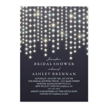 Star String Lights Dark Blue