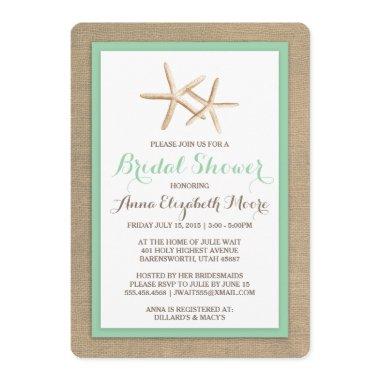 Starfish Burlap Beach
