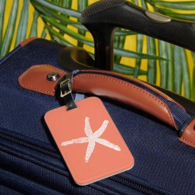 Starfish Salmon Pink Orange Mother's Day Gift Luggage Tag