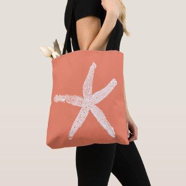 Starfish Salmon Pink Orange Mother's Day Gift Tote Bag