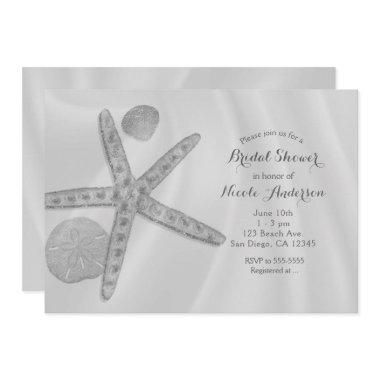 Starfish & Shells Beach Bridal Shower or Wedding Invitations