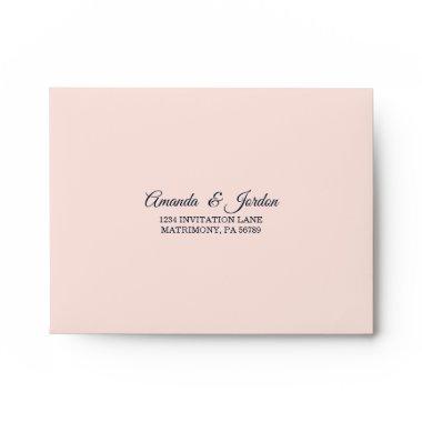 Starry Night Floral Wedding RSVP Envelope