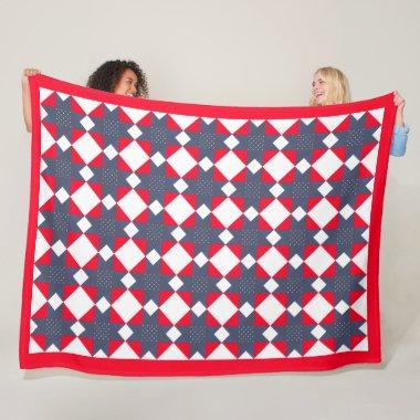 Stars Of Hope Americana Shower Fleece Blanket