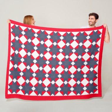 Stars Of Hope Americana Shower Fleece Blanket