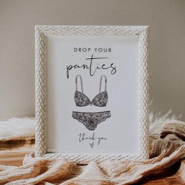 STELLA Drop Your Panties Bachelorette Game Sign