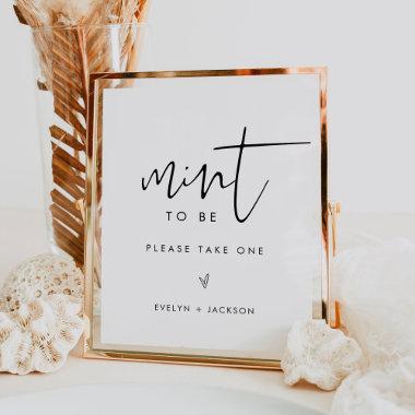 STELLA Wedding Mint To Be Favor Sign