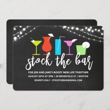 Stock the Bar Couples Coed Shower Invitations