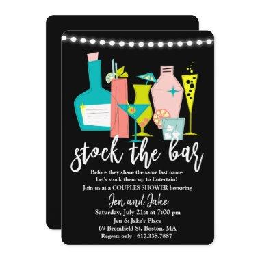 Stock the Bar Couples Coed Shower Invitations