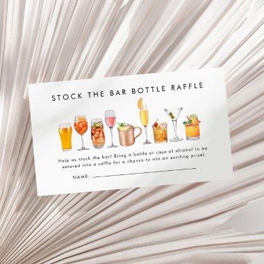 Stock The Bar Couples Shower Bottle Raffle Ticket Enclosure