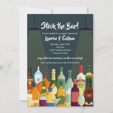 Stock the Bar Couple's Shower Housewarming Party Invitations