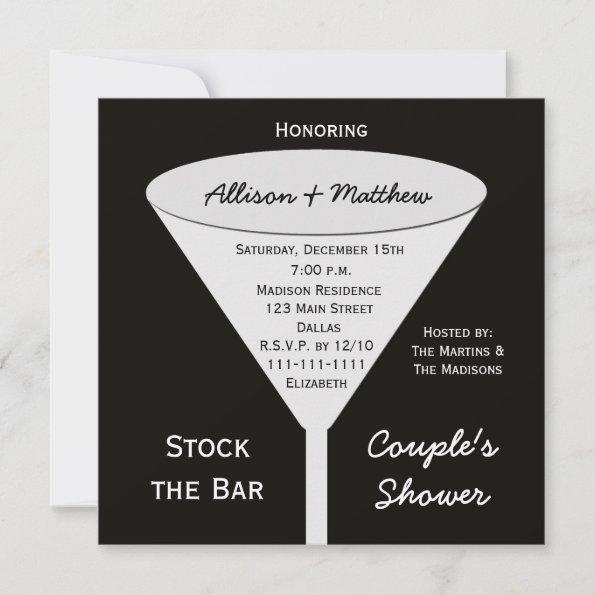 Stock the Bar Couples Shower Invitations