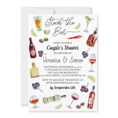 Stock the Bar Couple's Shower Invitations