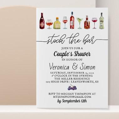 Stock the Bar Couple's Shower Invitations