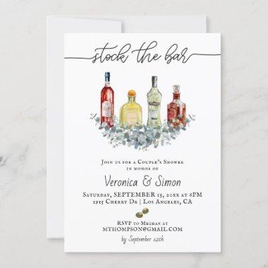 Stock the Bar Couple's Shower Invitations