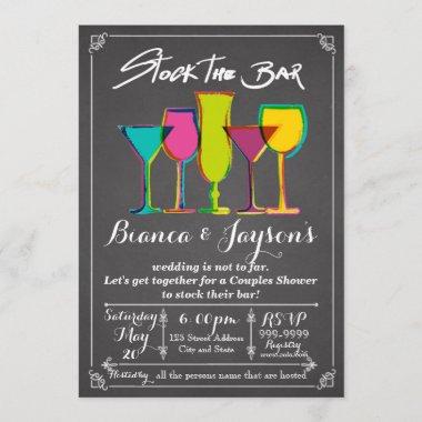 Stock the Bar Couples Shower Invitations