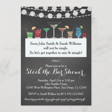Stock the Bar Couples Wedding Shower Invitations