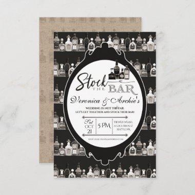 Stock the Bar Couple's Wedding Shower Invitations