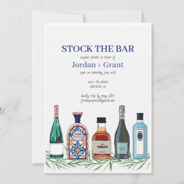 Stock The Bar Couples Wedding Shower Invitations
