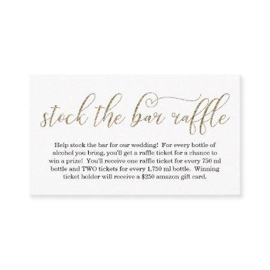 Stock the Bar Raffle Invitations Bridal Shower Invitation