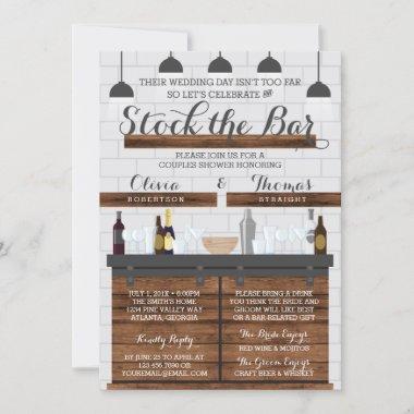 Stock the Bar Shower, Farmhouse Style Invitations
