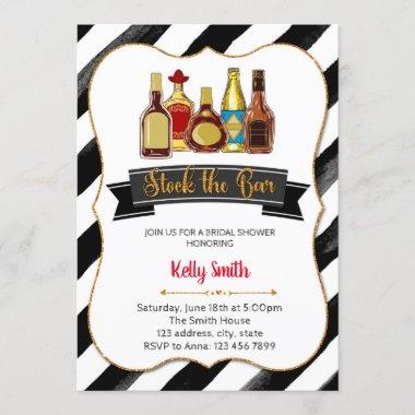 Stock the bar shower party Invitations