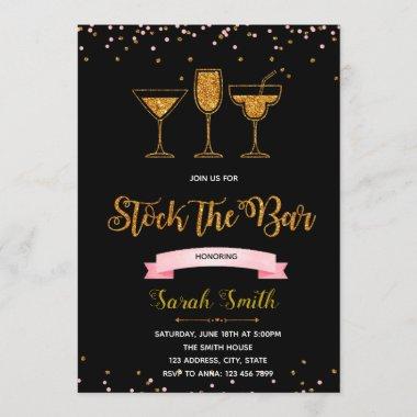 Stock the bar shower party Invitations