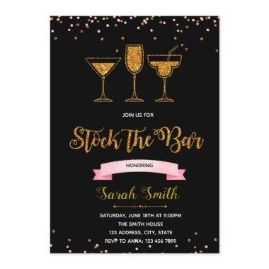 Stock the bar shower party