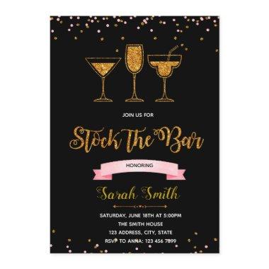 Stock the bar shower party Invitations