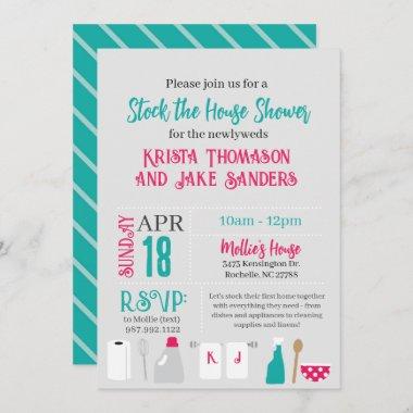 Stock the House Shower Invitations