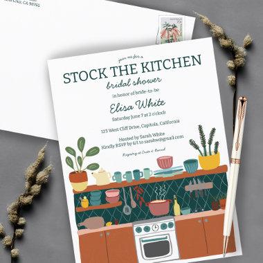 STOCK THE KITCHEN Bridal Shower Cute CUSTOM Invitation PostInvitations