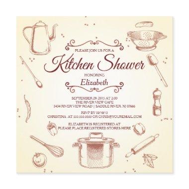 Stock The Kitchen Bridal Shower Invitations