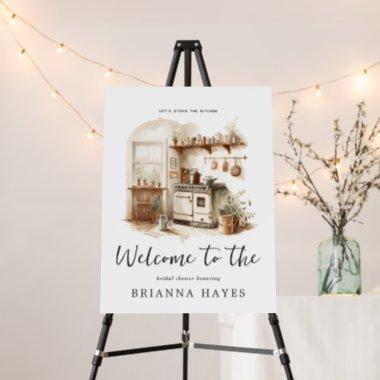 Stock the Kitchen Bridal Shower Welcome Sign