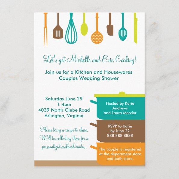 Stock the Kitchen Bridal Wedding Couples Shower Invitations