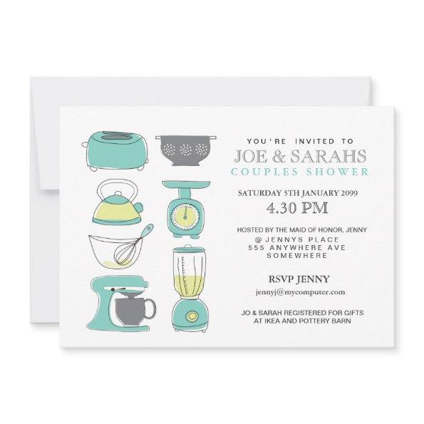 Stock the Kitchen Couples Shower Party Invite