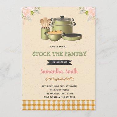 Stock the pantry bridal shower Invitations