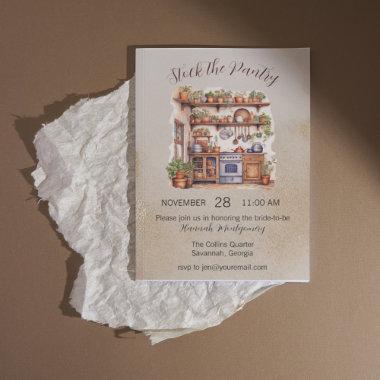 Stock the Pantry, Kitchen Bridal Shower Invitations