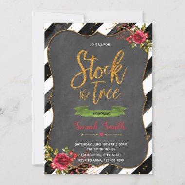 Stock the tree bridal shower Invitations
