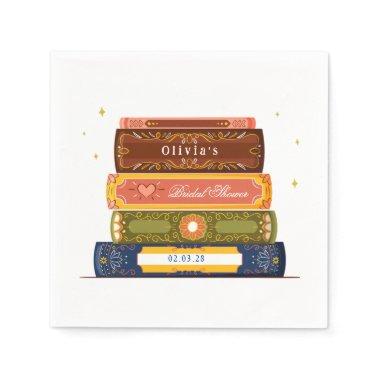 Story Book Library Onto Next Chapter Bridal Shower Napkins