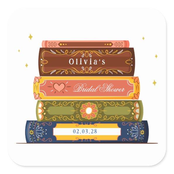Story Book Library Onto Next Chapter  Square Sticker