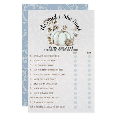 Storybook Gold White Pumpkin  Game