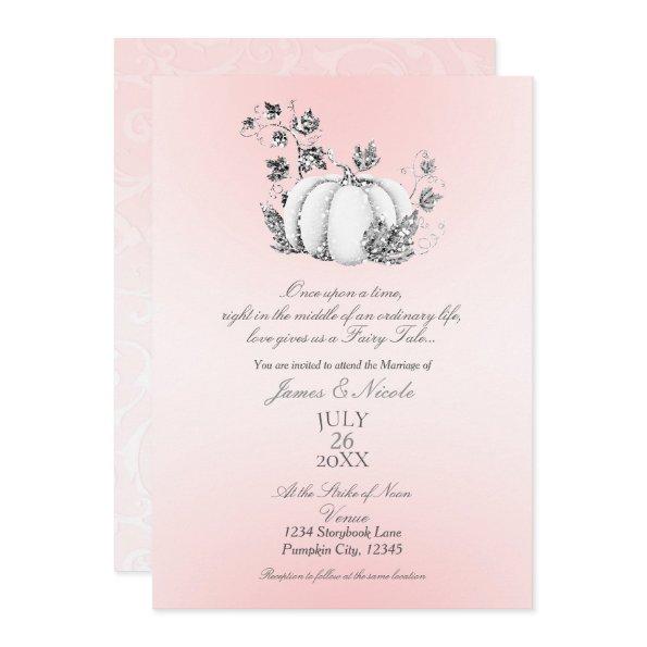 Storybook Pink & Silver Pumpkin Fairy Tale Wedding