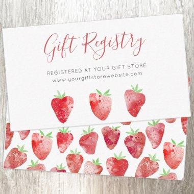 Strawberry Berry Sweet  Gift Registry Enclosure