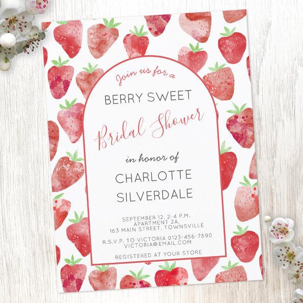 Strawberry Bridal Shower Invitation PostInvitations