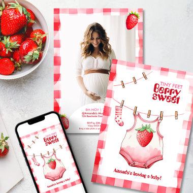 Strawberry  Pink Red Gingham Sweet