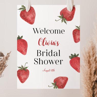 Strawberry Bridal Shower Welcome Foam Board